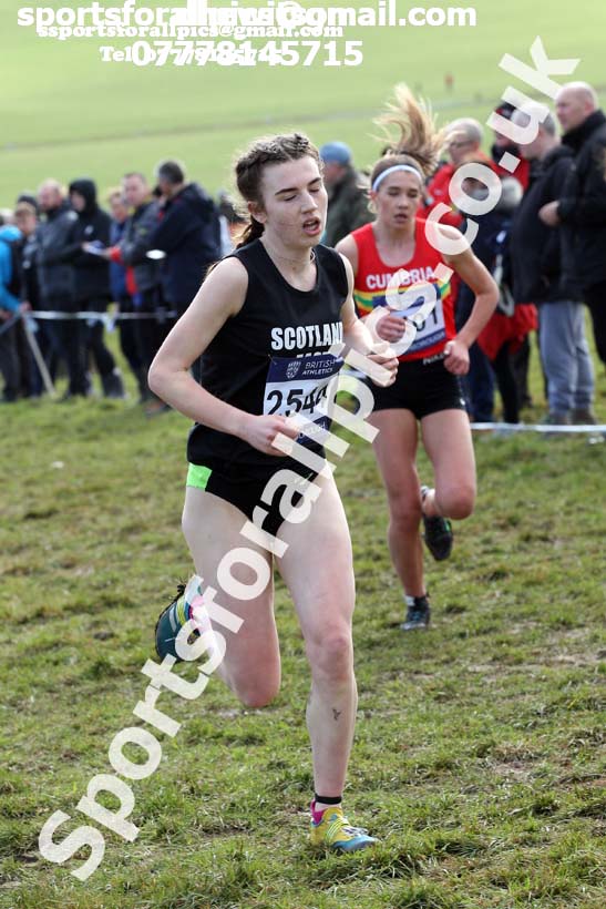Womens under-20s 2019 British Athletics Inter Counties Cross Country, Prestwood Hall, Loughborough. Photo:  David T. Hewitson/Sports for All Pics